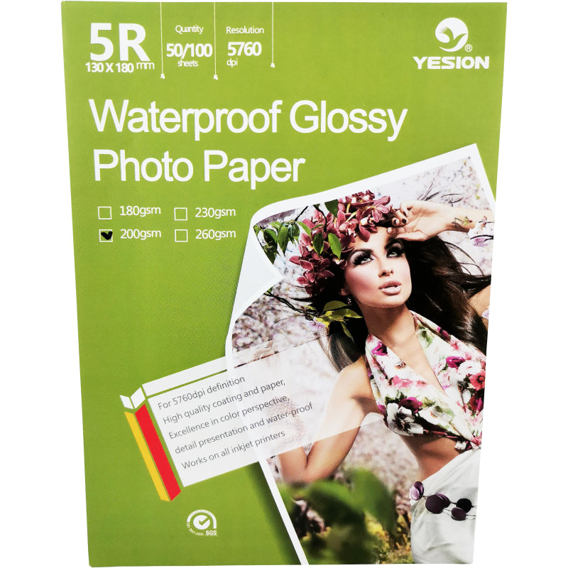 Hartie foto Yesion Waterproof Glossy 5R  200 g/mp  100 coli/pachet