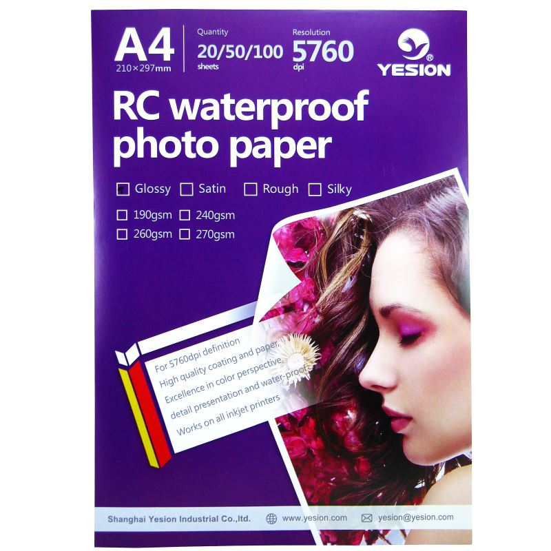 Hartie foto Yesion Ultra Glossy A4 RC  260 g/mp  20 coli/pachet