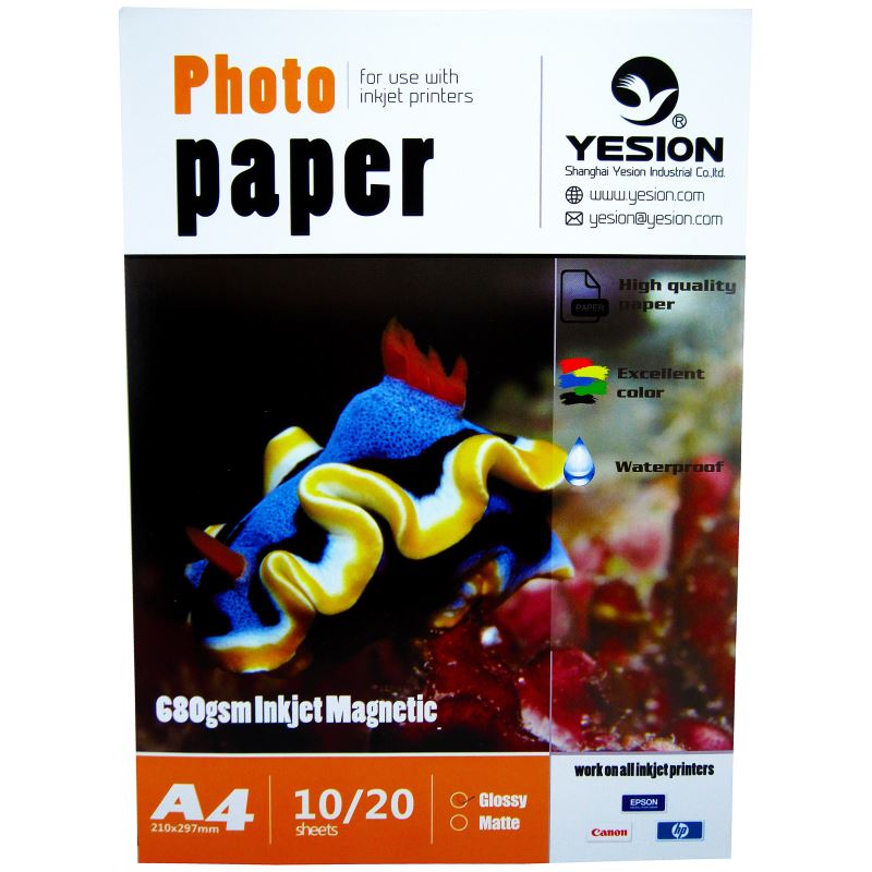 Hartie foto Yesion Magnetic Glossy A4  680 g/mp  20 coli/pachet