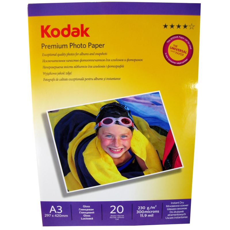 Hartie foto Kodak Premium Glossy A3  230 g/mp