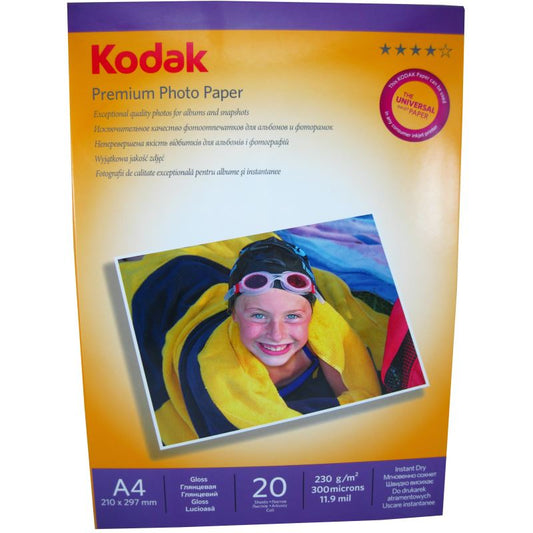 Hartie foto Kodak Premium Glossy A4  230 g/mp