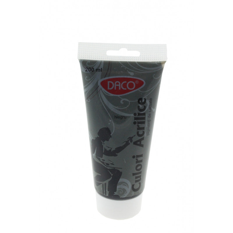 CULORI ACRIL 200ML DACO NEGRU CU3200N