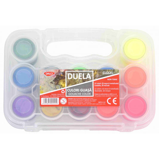 CULORI GUASA 6C NEON+6C METALIZATE DUELA DACO CU221