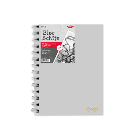 BLOC A5 SCHITE 120G 80 FILE DACO BD512