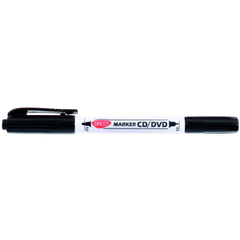 MARKER CD/DVD DOUA CAPETE DACO NEGRU MK301