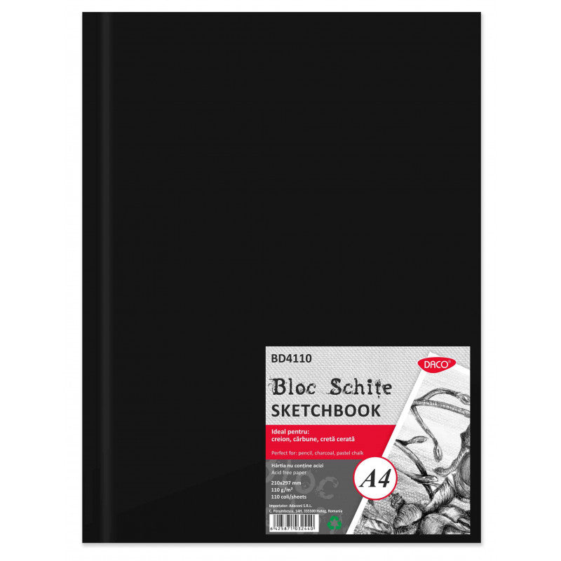 BLOC A4 SCHITE 110G 110 FILE DACO BD4110