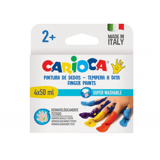 ACUARELE FINGER 4X50 ML CARIOCA BABY 43173