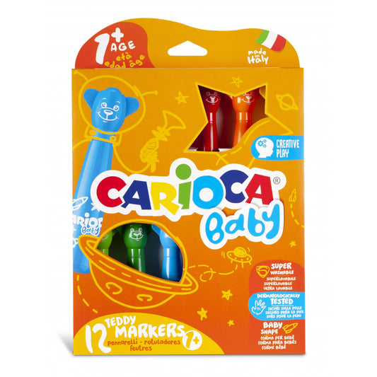 CARIOCA 12 CULORI TEDDY MARKERS BABY 42816