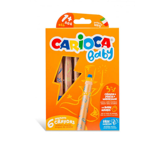 CREION COLOR 6 CULORI 3 IN 1 CARIOCA BABY 42817