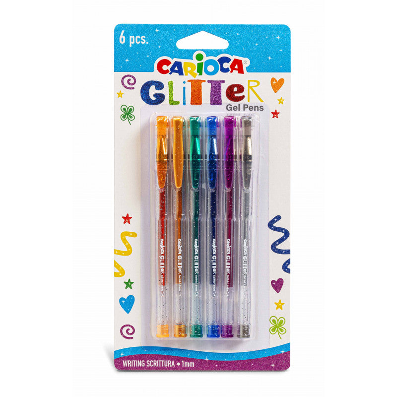 PIX GEL GLITTER SET 6 CARIOCA 42165