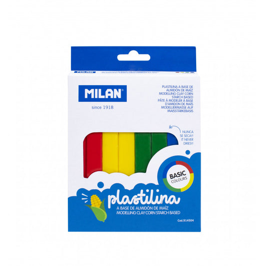 PLASTILINA 4C 330G MILAN 914504