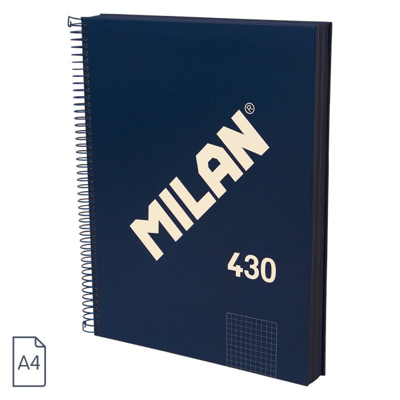 CAIET A4 120 FILE MATEMATICA SPIRA MILAN ALBASTRU 57143E120B