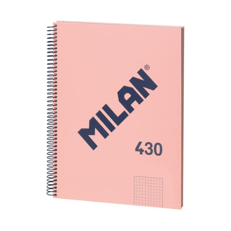 CAIET A4 80 FILE MATEMATICA SPIRA MILAN ROZ 57143E80P