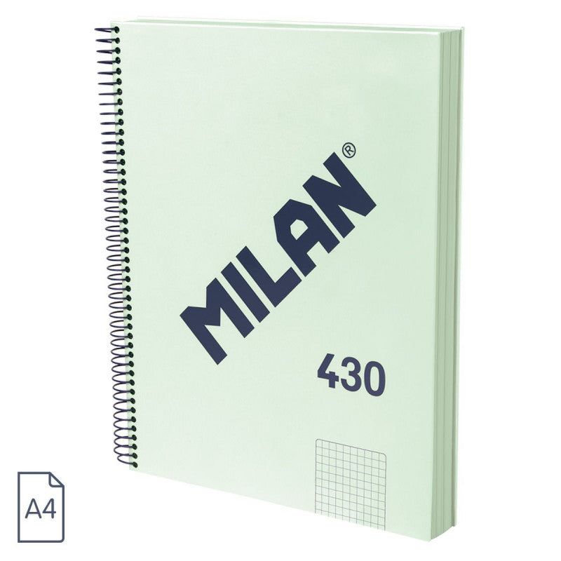 CAIET A4 120 FILE MATEMATICA SPIRA MILAN VERDE 57143E120GR