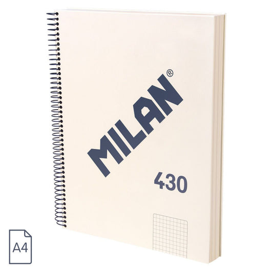 CAIET A4 120 FILE MATEMATICA SPIRA MILAN BEJ 57143E120BG